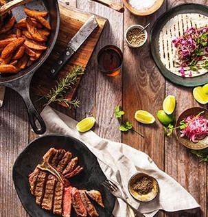 hemköp background image food on table